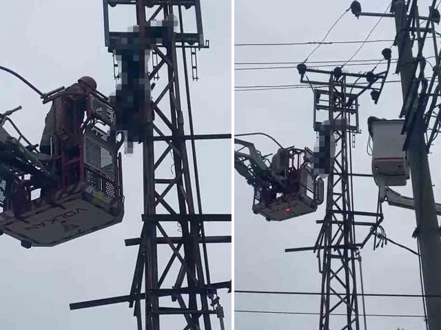Bursa'da hırsızlık için çıktığı elektrik direği sonu oldu