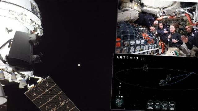 Ay yolculuğundan canlı yayın