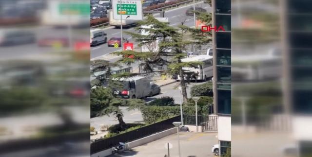 İstanbul İsrail Konsolosluğu yakınında çatışma. Olay yerinden ilk görüntü