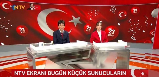 Küçük sunucular haber başında: NTV’de bayram coşkusu